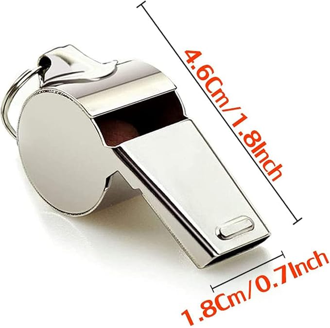Whistle, 3 Pack Sports Whistles with Lanyard, Loud Crisp Sound Whistles Great for Coaches, Referees, and Officials