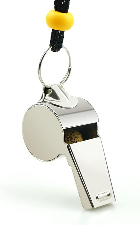 Whistle, 3 Pack Sports Whistles with Lanyard, Loud Crisp Sound Whistles Great for Coaches, Referees, and Officials